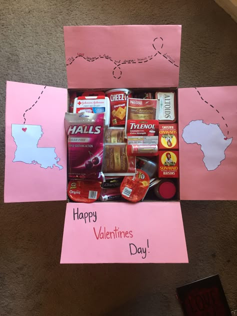 Valentines Long Distance Care Packages, Valentines Package For Him, Valentines Box Long Distance, Care Package Valentines Day, Long Distance Care Package Girlfriend, Missionary Valentine Package Ideas, Valentines Missionary Package, Valentine’s Day Care Package For Him, Valentines Care Package For Kids