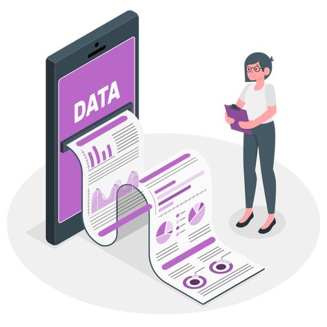 Data Collection Illustration, Data Analysis Illustration, Data Engineer, Business Analytics, Png Illustration, Pin Template, Statistical Analysis, Computer Engineering, Isometric Illustration