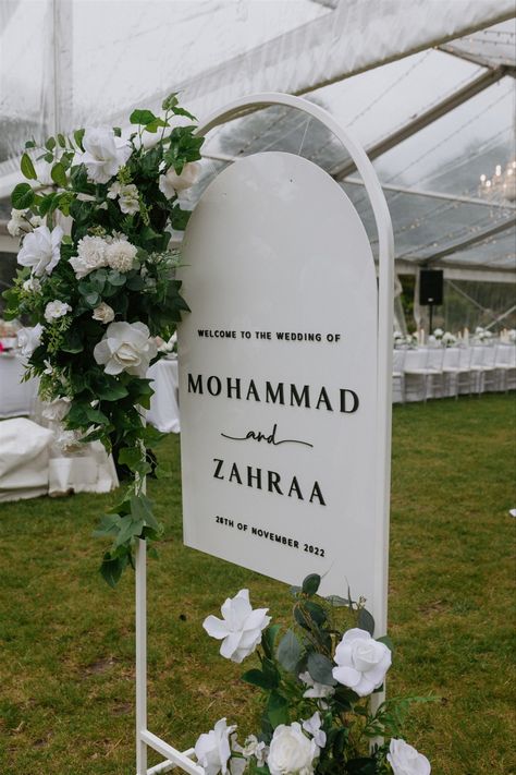 Acrylic Wedding Welcome Sign. Entrance Sign. Reception Sign. Classic. Monochrome. Modern. Arch. Events. Event Signs. Wedding Sign. Engagement Sign. Sign by Stone+Co. Designs, Photo by Lei Lei Clavey Photography #wedding #weddingideas #event #engagement #party #reception #modern #monochrome Engagement Welcome Sign, Acrylic Wedding Welcome Sign, Event Signs, Lei Lei, Engagement Signs, Party Entrance, Party Reception, Reception Sign, Modern Monochrome