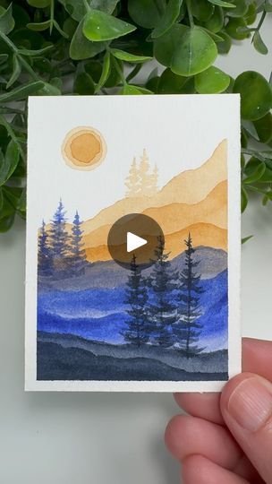 Watercolor Calendar, Watercolor Birthday Cards, Arches Watercolor Paper, Watercolor Lessons, Watercolor Projects, Watercolor Painting Techniques, Watercolor Landscape Paintings, Watercolor Paintings Tutorials, Water Colors