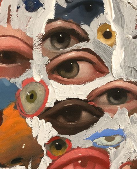 The complexity of the human eye has been such an interesting subject for visual arts of every time and school. Here is a brief gallery of modern artists... #art Artsy Fartsy, Collage Art, Art Stuff, Art Journal, Art Inspo, Cool Art, Art Ideas, Mood Board, Art Inspiration