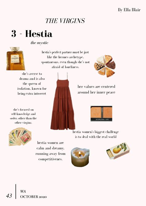 Hestia Archetype, Hestia Goddess, Greek Mythology Goddesses, Era Victoria, 7 October, Goddess Aesthetic, Greek Mythology Gods, Greek Gods And Goddesses, Classy Aesthetic