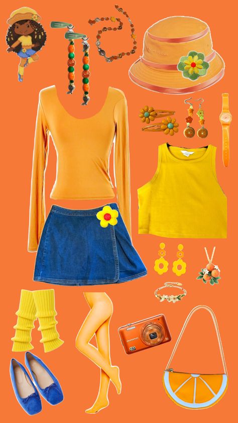 #orangeblossom #halloween #costume #daisy #orange #costumeideas #strawberryshortcake #groupcostume Orange Blossom Strawberry Shortcake Outfit, Blossom Halloween Costume, Halloween Dress Up Ideas, Blossom Costumes, Strawberry Shortcake Outfits, Strawberry Shortcake Costume, Character Halloween Costumes, Cute Group Halloween Costumes, Sewing Patterns Free Women