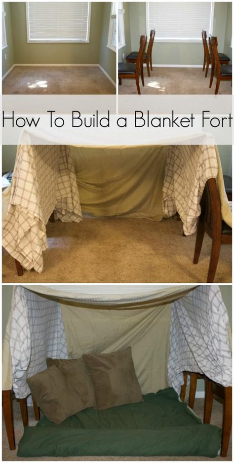 Step By Step Instructions on How To Make a Blanket Fort Sleepover Fort, Sofa Fort, Indoor Forts, Diy Fort, Cool Forts, Sleepover Room, Make A Blanket, Easy Blanket, Blanket Fort