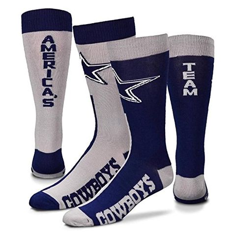 Dallas Cowboys Big Top Mismatch Socks - Medium Dallas Cowboys Shoes, Mismatched Dresses, Cowboy Shoes, Dallas Cowboy, Footwear For Men, Blue Socks, Big Top, Men's Shoe, Dress Socks