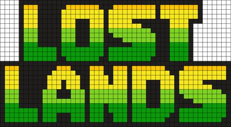 Lost Lands Perler Pattern, Lost Lands Perler, Edm Perler Bead Patterns, Rave Perler Ideas, Rave Perler Pattern, Rave Perler, Festival Kandi, Perler Necklace, Melt Beads