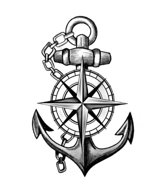 Compass And Anchor Tattoo Design, Small Nautical Tattoo, Tattoo Compass Design, Compas Tattoo, Anchor Compass Tattoo, Compass And Map Tattoo, Anchor Drawings, Baby Memorial Tattoos, Band Tattoos For Men