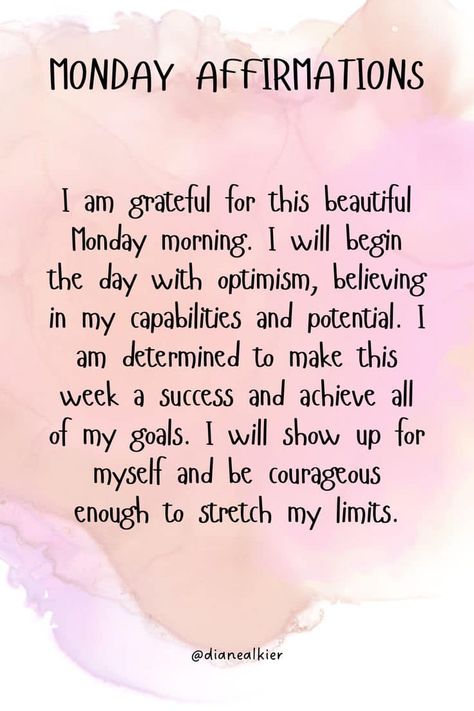 Happy Monday friends! I always like starting the week fresh with a new week! I used to hate Mondays, but now I have learned to love them! Fresh Week Quotes, Positive Thoughts For A New Week, Monday Work Motivation Inspiration, Cute Monday Quotes, Monday Fresh Start Quotes, New Week Affirmation Quotes, Monday Motivation Positive Thoughts Inspiration Quotes, Mondays Are For Fresh Starts New Week, Happy New Week My Love