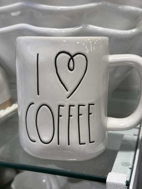 Rae Dunn Mugs, Rae Dunn Collection, Love Coffee, Mud Pie, Coffee Time, Coffee Mugs, Pie, I Love, Apartment