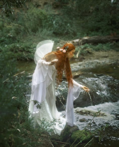 Talent/MUA: @kirannakain Gown: @fireflypath Necklace: @jewelrybyserendipity Wings: @stonehartjewelry & @fireflypath CD/Photography: @emackphoto Secondary Photographer: @griffinsendekphoto Lens filter: @jonsams #painterly #ethereal #fairytale #whimsical #fantasy #photography Fairytale Filter, Mythical Photoshoot, Fantasy Photoshoot Ideas Fairytale, Fairytale Photoshoot Nature, Prop Ideas For Photoshoot, Fairycore Photoshoot, Enchanted Photoshoot, Whimsical Poses, Whimsical Photos