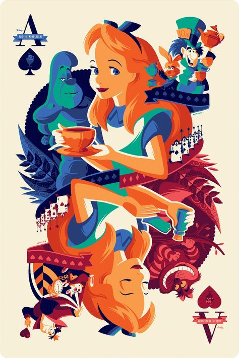 Tom Whalen, Alice In Wonderland, Disney, Art