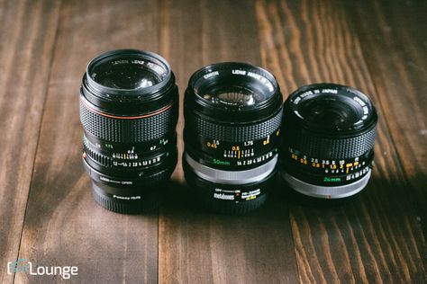 I wanted to share three Canon FD lenses that I think are great lenses to look into if you want to give vintage lenses a try on your mirrorless camera. Canon Essential Lenses, Photography Lenses Canon, Twin Lens Reflex Camera, 24-70mm Lens Photography, Vintage Camera Lens, Camera Techniques, Gopro Photography, Vintage Lenses, Technology Art