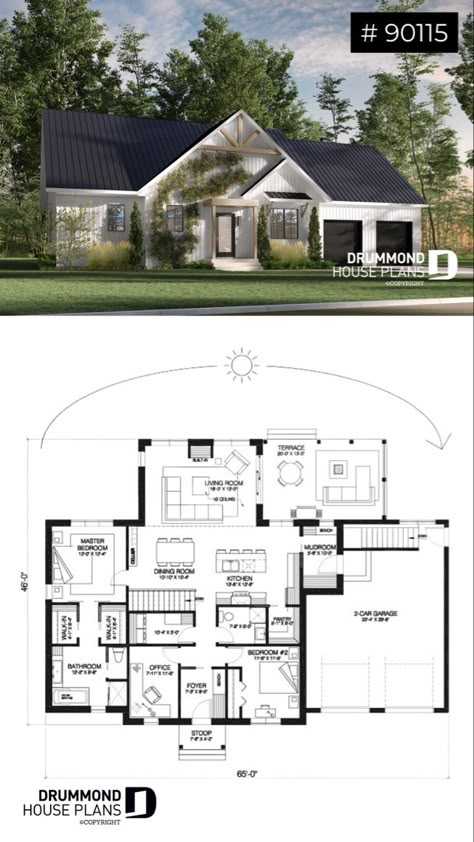 Bungalow Facade, Sims Blueprints, Small House Blueprints, French Bathroom, Drummond House Plans, Sims Houses, Sims 4 House Building, House Plans 3 Bedroom, Tiny House Floor Plans