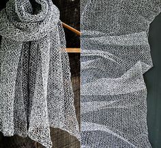 Open Weave Crochet Scarf, Diy Embroidery Frame, Knitted Wrap Scarf With Sleeves Pattern, One Size Open Knit Shawl, Asymmetrical Knit Shawl Free Pattern, Assymetrical Shawl Knitting Pattern, Unique Yarn, Knit Hat, Knitting Patterns Free Scarf