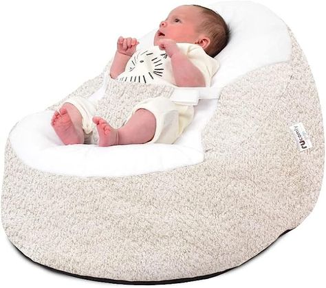 PREVENTS FLATHEAD & ACID REFLUX - The beans will mould to your babies shape offering them a safe and supportive spot to relax, this combined with our luxury cuddlesoft fabric is not only super comfy for your little one but can help with the prevention of flathead. Also designed with a gentle incline shape which can soothe colic and acid reflux Boppy Pillow Lounger, Baby Bean Bag Chair, Soft Seating Area, Boppy Newborn Lounger, Nested Bean Sleep Sack, Messy Baby, Newborn Beanbag Poses, Newborn Lounger, Baby Bean Bag