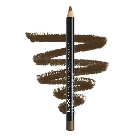 NYX Slim Eye Pencil  914  Medium Brown *** Click on the image for additional details. (This is an affiliate link) #eyeliner Nyx Brown Eyeliner, Eye Pencil Eyeliner, Dr Makeup, Brown Eyeliner Pencil, Eyeliner Brown, Kajal Pencil, Brown Liner, Lotion Gift, Hair Oil Serum