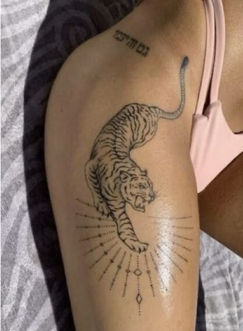 @kkadencemarie #repost #bodyarttattoos #art #tiger #tattoo #tattooideas #tattooart #tattoodesign 16 Tattoo, Hamsa Tattoo, Inspiration Tattoos, Dainty Tattoos, Tiger Tattoo, Hip Tattoo, Dope Tattoos, Simplistic Tattoos, Piercing Tattoo