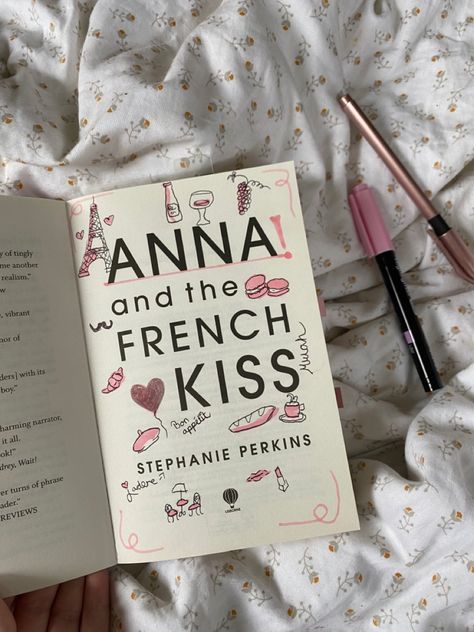 Anna And The French Kiss Book, Books Annotation, Kiss Book, Book Doodles, Best Friend Book, Anna And The French Kiss, Kiss Books, Book Annotations, Collage Journal