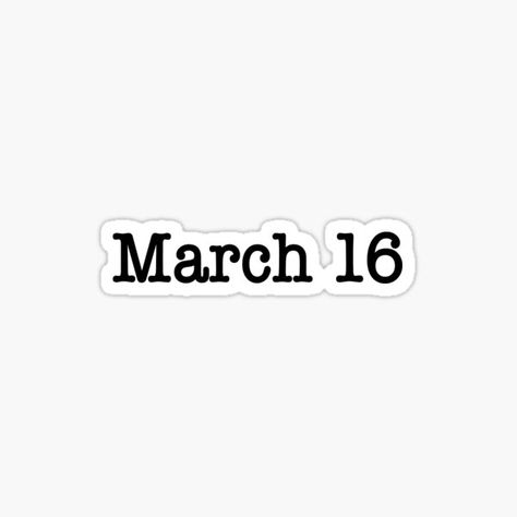 March 16 • Millions of unique designs by independent artists. Find your thing. March 16, Days Of The Year, Next Generation, The North Face Logo, Top Artists, Retail Logos, Sticker Design, Sell Your Art, Year Old