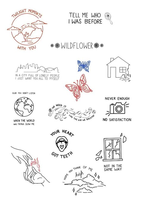 Supernatural Tattoos, 5sos Tattoo, 5sos Drawing, 5sos Art, Twilight Tattoos, One Direction Tattoos, Present Drawing, Lyric Drawings, Song Tattoos