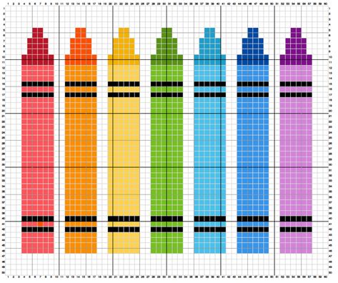 Crayon, Stitch Patterns, Cross Stitch Patterns, Cross Stitch, Pattern