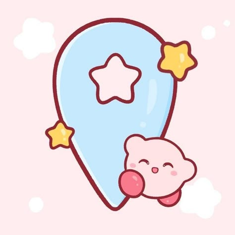 Kirby App Icons Aesthetic, Kirby Phone Icons, Cute Maps Icon, Kirby Icons For Apps, Themes App Icon, Cute Aesthetic App Icons, Kirby Phone Theme, Google Maps App Icon, Kirby Widgets