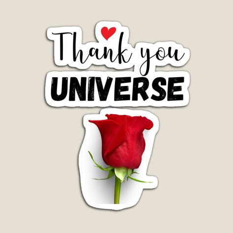 Get my art printed on awesome products. Support me at Redbubble #RBandME: https://www.redbubble.com/i/magnet/Thank-you-Universe-Law-of-Attraction-by-SN-Creations/111982162.TBCTK?asc=u Thank You Universe, Thank Universe, Thank U Universe, Craft Market Display, Craft Market, Market Display, Bling Wallpaper, Happy Birthday Messages, Craft Markets