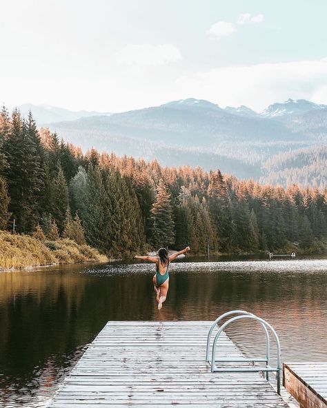 Lake Dip, Fairmont Chateau Whistler, Out In Nature, Whistler Canada, Cottage Aesthetic, That Feeling, Camping Life, Lake Life, Whistler