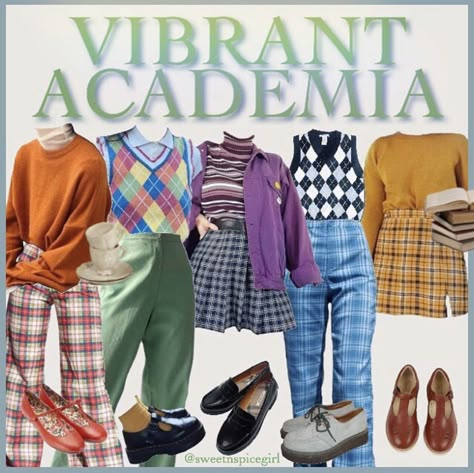 Vibrant Outfits Aesthetic, Vibrant Academia, Png Polyvore, Librarian Style, The Cardigans, Zooey Deschanel, Character Outfits, Looks Vintage, Outfits Casuales