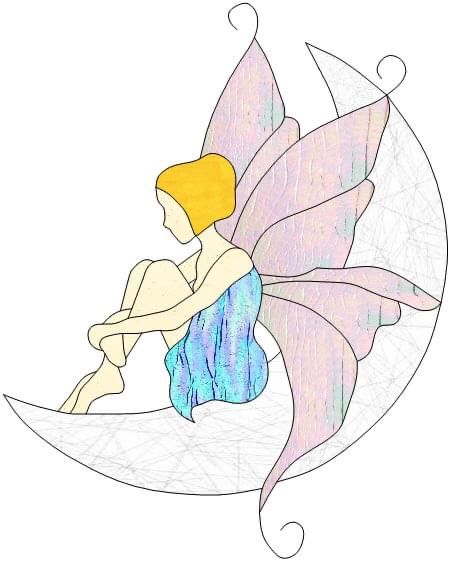 Fairy Stained Glass Patterns, Stained Glass Fairy, Buddha Painting Canvas, Glass Painting Patterns, Stained Glass Quilt, Fused Glass Artwork, Applique Quilt Patterns, Stained Glass Ornaments, Applique Quilting