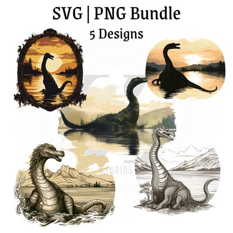 Lake Monster, Monster Svg, Lake Monsters, Svg Bundles, Open Zip, Loch Ness Monster, Loch Ness, File Image, Create Shirts