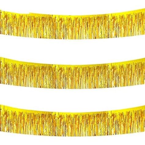 Amazon.com: 6 Pack 10 Feet Foil Fringe Garland Metallic Tinsel Banner Wall Hanging Curtain Streamers Backdrop for Parade Floats Bachelorette Wedding Birthday Party Thanksgiving Christmas Decorations(Gold) Wedding Carnival, Fringe Garland, Tassel Banner, Streamer Backdrop, Foil Curtain, Halloween Dance, Parade Float, Decoration Halloween, Tassel Garland