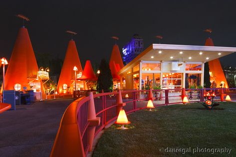 The Cozy Cone Motel | This place features a nice selection o… | Flickr Cozy Cone Motel, Radiator Springs, Cup A, Cars Movie, Disney Diy, Baptist Church, Beautiful Places To Travel, The Winner, Movie Night