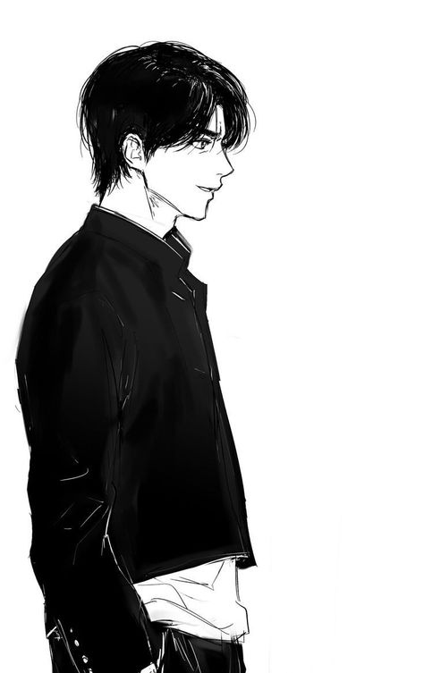 Anime Side View, Boy Hair Drawing, Side View Drawing, Male Art Reference, Boy Sketch, Drawing Hair Tutorial, Anime Boy Hair, Cute Emoji Wallpaper, Concept Art Drawing