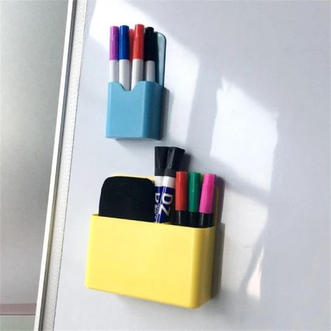 Just found this amazing item on AliExpress. Check it out! SG$1.68 | Fridge Magnetic Storage Box Stationery Organizer Pen Holder Desk Organizer Stationery Whiteboard Marker Chalk Pen Storage Boxes Dry Erase Marker Holder, Magnetic Pen Holder, Whiteboard Sticker, Locker Organization, Magnetic Pen, Magnetic Storage, Marker Storage, Pencil Organizer, Pen Stand