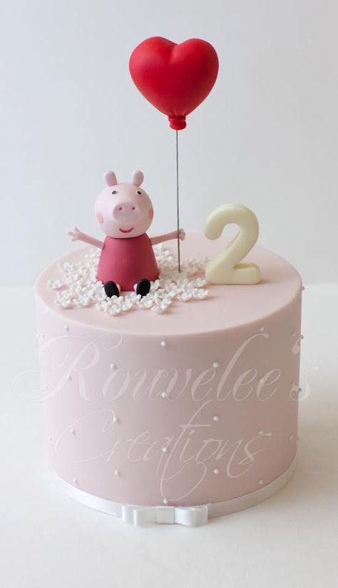 Tortas Peppa Pig, Bolo Da Peppa Pig, Peppa Pig Birthday Cake, Pig Birthday Cakes, Pig Birthday Party, Peppa Pig Cake, Peppa Pig Birthday Party, Pig Cake, 2 Birthday Cake