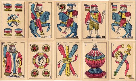 Mexican Playing Cards, Victorian Playing Cards, Tarot With Regular Playing Cards, Spanish Playing Cards, Art Nouveau Playing Cards, How To Speak Spanish, North Africa, Tarot Cards, Playing Cards