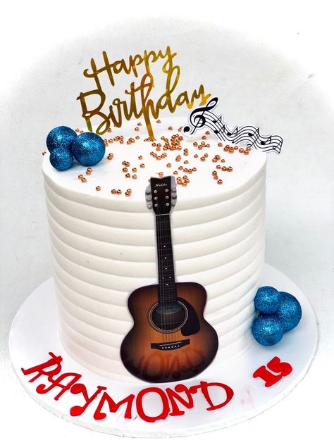 Guitar Birthday Cakes, Bolo Musical, Men Cakes, Guitar Birthday, Cake Design For Men, Bachelorette Cake, Cake For Men, Guitar Cake, Music Cake