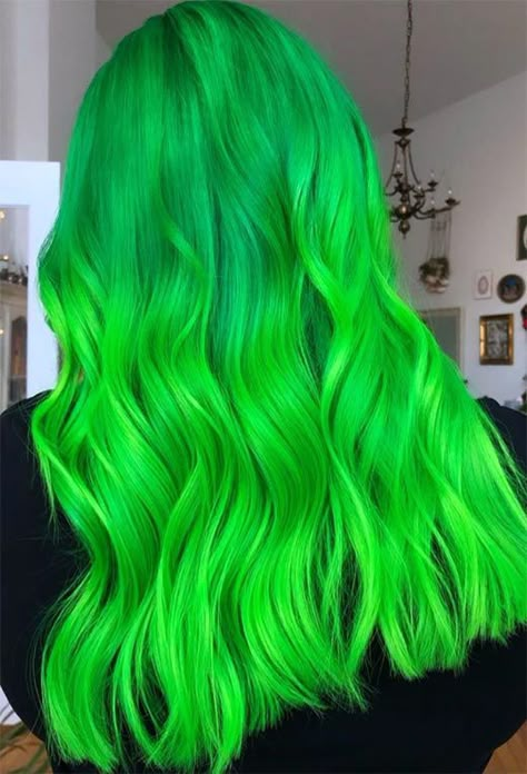 63 Offbeat Green Hair Color Ideas in 2020: Green Hair Dye Kits to Try Green Hair Color Ideas, Pastel Green Hair, Green Hair Color, Hair Dye Brands, Neon Green Hair, Emerald Green Hair, Green Hair Dye, Medium Brown Hair, Hair Color Shades