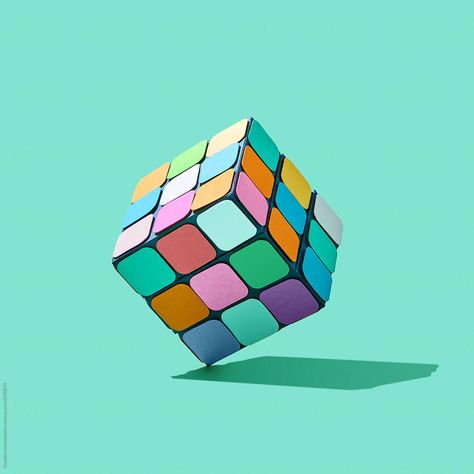 Rubiks Cube Animation, Rubix Cube Aesthetic, Cube Animation, Loop Animation, Wiggle Wiggle, Tech Aesthetic, Rubix Cube, Business Conference, Object Photography