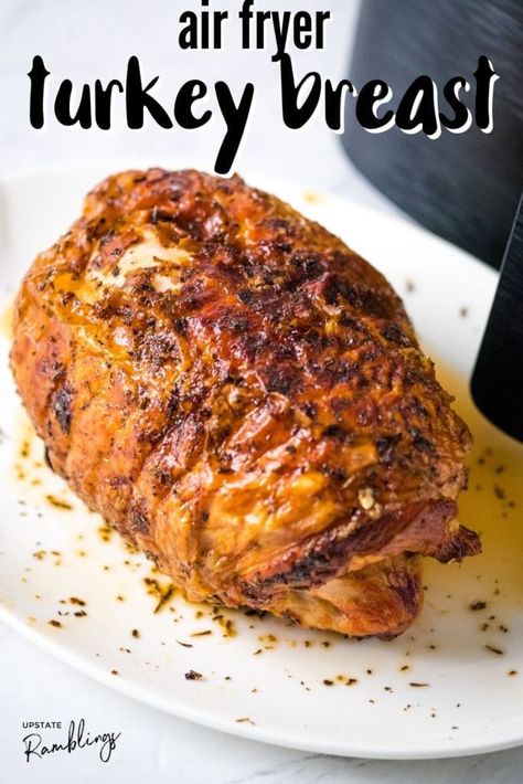 Turkey Breast Recipes Air Fryer, Stuffed Turkey Breast Recipes, Small Thanksgiving Dinner, Air Fryer Turkey Breast, Turkey Breast Recipes, Stuffed Turkey Breast, Brined Turkey Breast, Turkey Cooking Times, Thanksgiving Food Crafts