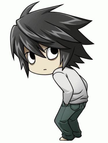 L Lawliet, An Anime, Anime Character, Pants, Hair, Anime, White, Black, Trousers