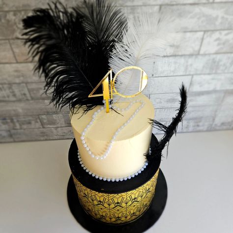 That Gatsby style! 1920s vibes for Kristys 40th Custom 40 topper by @littlemissketchupsa Great Gasby, 21 Cake, Gatsby Birthday, 21st Cake, Gatsby Style, Gatsby, Birthday Cake, Cake, Birthday