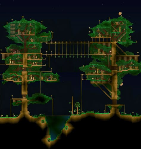 Made a tree house a while back, forgot to post - Imgur Minecraft Treehouses, Terraria House Design, Minecraft Tree, Minecraft Redstone, Rumah Minecraft Sederhana, Easy Minecraft Houses, Cool Minecraft Houses, Cute Minecraft Houses, Minecraft Plans