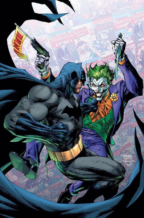 Batman And The Joker, Jim Lee Art, Batman Vs Joker, Joker Comic, Batman And Joker, Joker Artwork, Univers Dc, Joker Batman, Stephanie Brown