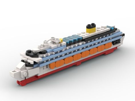 LEGO MOC Costa Concordia Cruise Ship by The Bobby Brix Channel | Rebrickable - Build with LEGO Lego Cruise Ship, Lego Micropolis, Costa Concordia, Amazon Delivery, Lego Boards, Lego Ship, Cement Truck, Lego Board, Sports Stadium