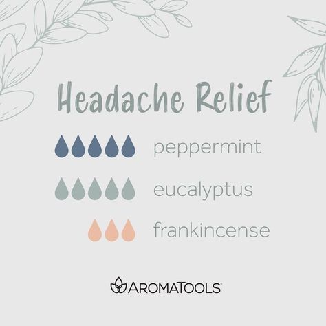 AromaTools on Instagram: "Headaches are the WORST 😫 Stress, tension, seasonal allergies, excessive noise—all can lead to a miserable time.😓 Luckily we have this diffuser blend to help out!✨ This clean, minty fresh aroma is designed to relieve tension and help you de-stress so you can focus and relax😌🌿 Try it out and let us know what you think! #Aromatools #justaddoils #mondaymotivation #essentialoils #essentialoilsrecipes #diffuserblend #doterra #doterraessentialoils #doterralife #doterrawel Headache Relief Essential Oils Diffuser, Headache Relief Diffuser Blends, Headache Diffuser Blend, Air Freshener Diy Essential Oils, Headache Relief Essential Oils, Focus Essential Oil Blend, Essential Oils Diy, Diffuser Scents, Oil For Headache