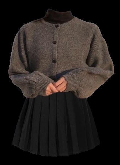 Oversize Sweater, Light Academia Fashion, Dark Academia Outfits, Dark Academia Outfit, Pleated Skirt Outfit, Adrette Outfits, Academia Fashion, Academia Outfits, 일본 패션