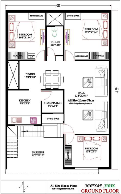 East Facing 3 Bhk House Plan, 3bhk House Plan East Facing, 40×45 House Plan, 3bhk House Plan West Facing, 30x45 West Face House Plans, 30 X 40 East Facing House Plans, 45×45 House Plan, 30x45 House Plans East Facing, 30*45 West Facing House Plan