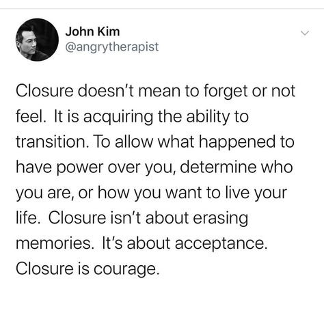 The Angry Therapist / John Kim on Instagram: “Next week’s texts are all about closure and letting go. Click my bio link if you want in.” Closure Quotes, Intuitive Healing, Need Quotes, Working On Me, Deep Quotes About Love, Girlfriend Quotes, Love Husband Quotes, True Memes, Autumn Quotes